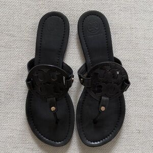 Tory Burch Black Leather Sandals size 8.5